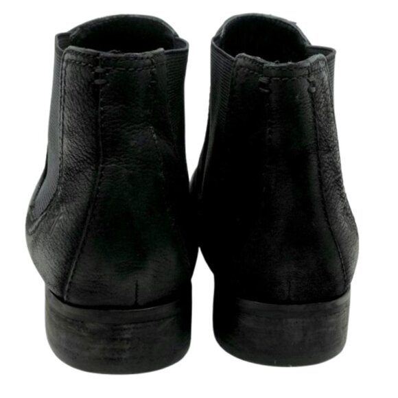 FRYE~Mallory Chelsea~Women's BLACK NUBUCK LEATHER ANKLE BOOTS Size 9.5 - Picture 4 of 8